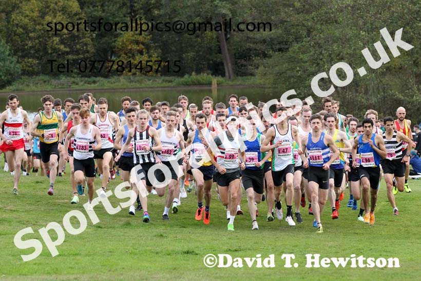 Senior mens 2021 National Cross Country Relays, Berry Hill Park, Mansfield. Photo: David T. Hewitson/Sports for All Pics